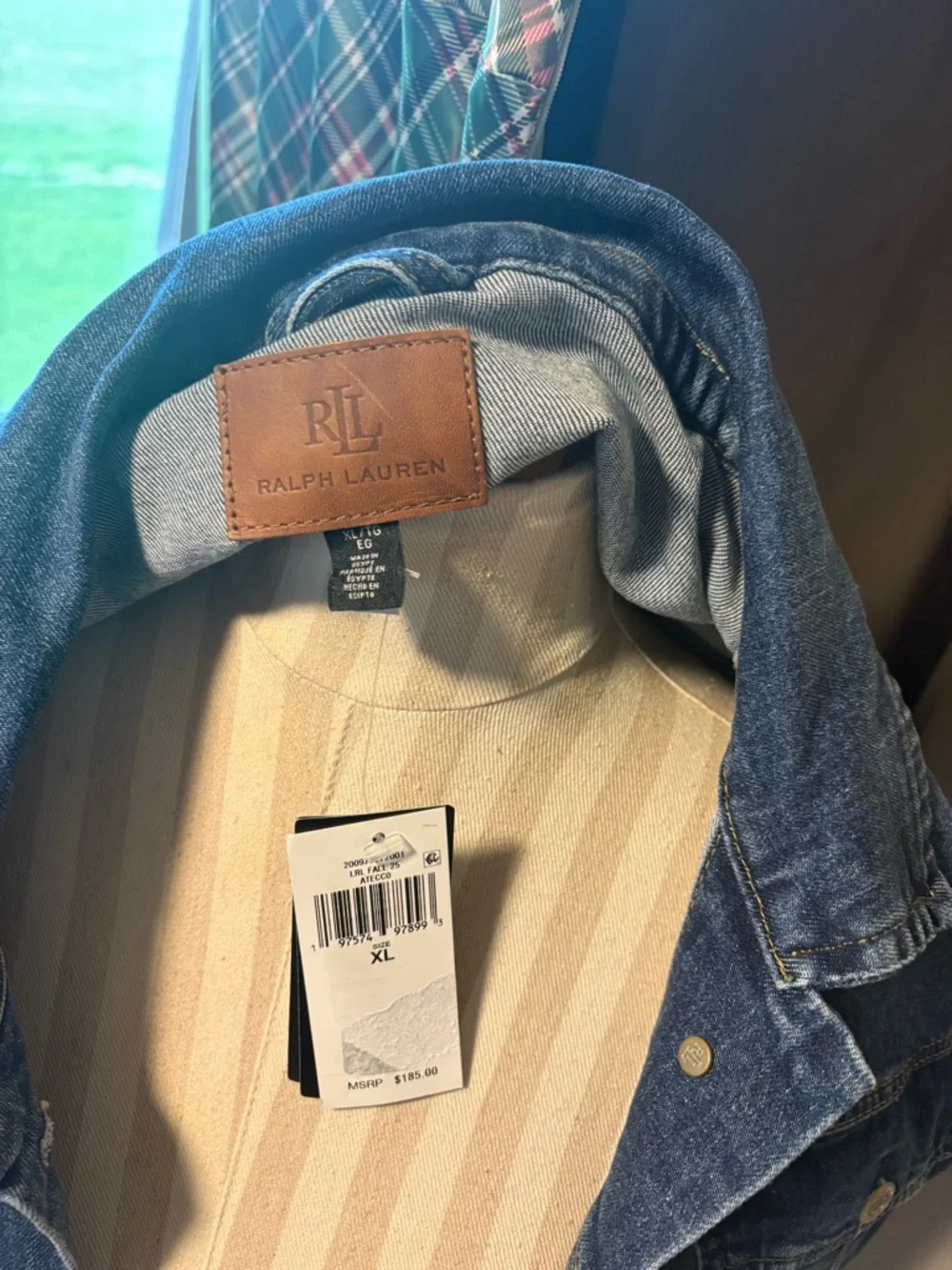 Ralph Lauren Dark Blue Denim Trucker over-sized Jean Jacket for Women - Picture 3 of 7